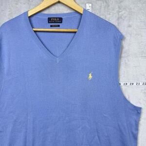 Polo by Ralph Lauren Men's Blue Sweater Vest